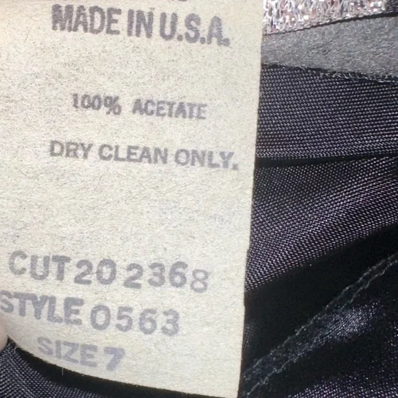 Vintage Black One Shoulder Tiered Dress - Picture 12 of 13